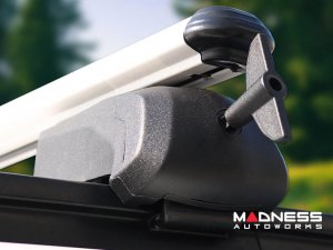 FIAT 500X Roof Rack Cross Bars - for models w/ factory roof rails - Silver - Trekking 2016-2023